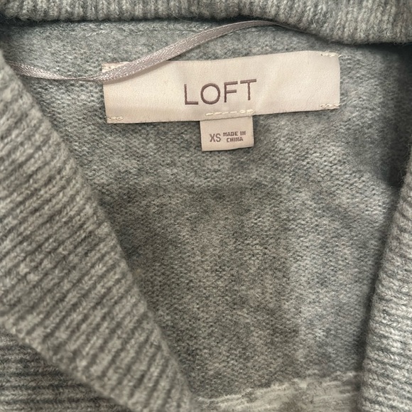 Multicolored loft duster with open placket and pockets. Size XS. - Picture 3 of 4